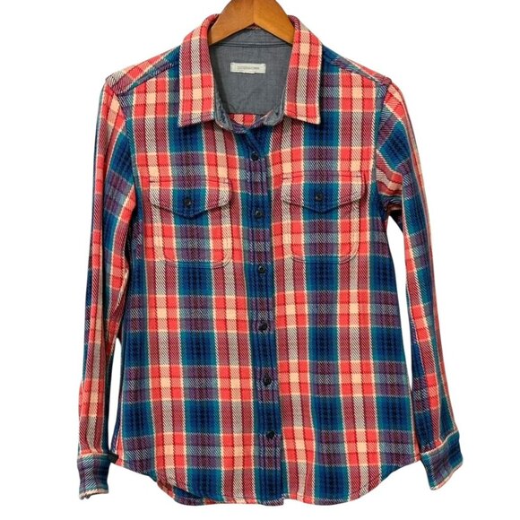 Outerknown Womens Blanket Shirt Organic Cotton Plaid Colorful Outdoor Size XS/S - Picture 12 of 12